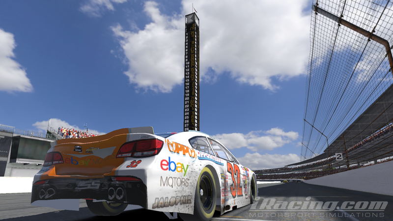 Illustration for article titled Team Oppo Competes in the iRacing Brickyard 400